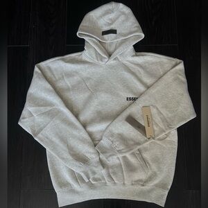 Fear of God Essentials Light Gray Hoodie